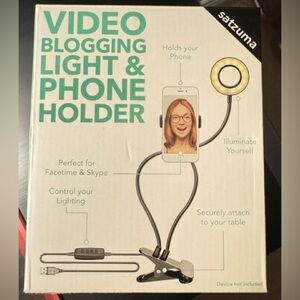 Brand New- Video Blogging Light and Phone Holder.